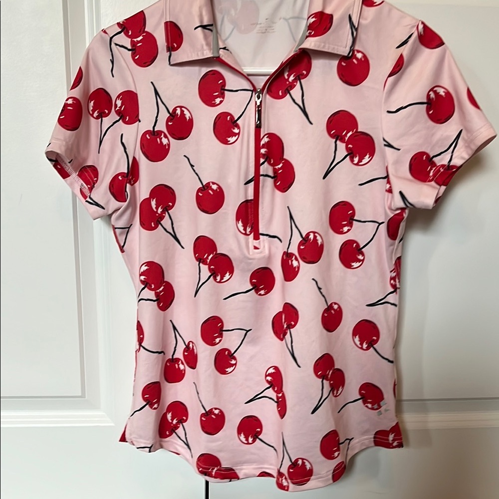 Jofit White Cream Fitted Button Down Polo